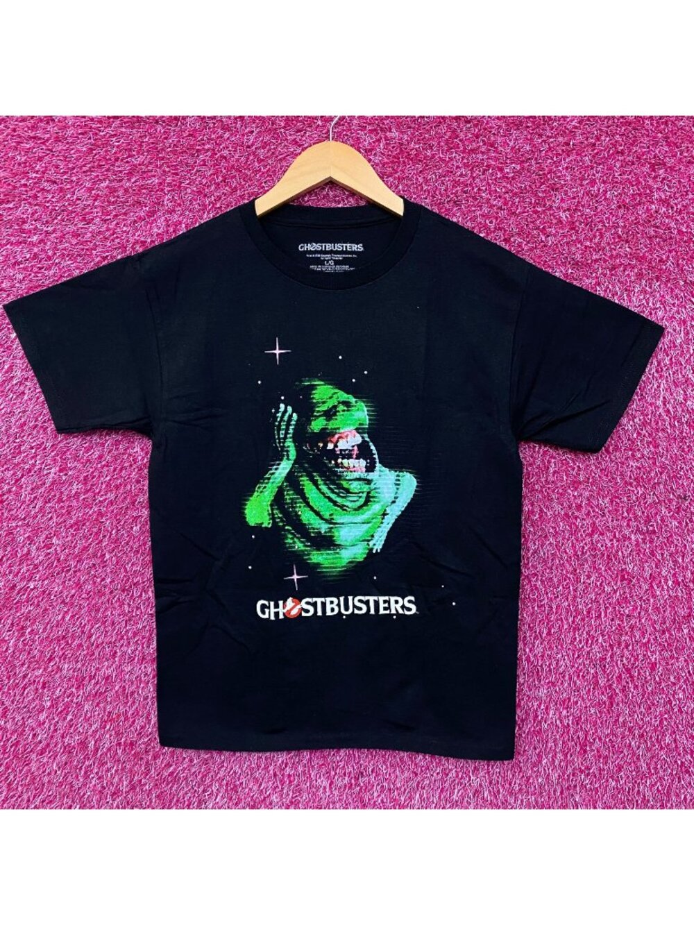 Ghostbusters Slimer Ghost Graphic T-Shirt Large